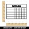 Goals Weekly Habit Tracker Grid Fill-In Self-Inking Rubber Stamp Ink Stamper